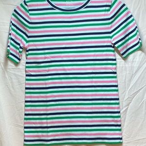 J. Crew Perfect Fit Multi-Strip Tshirt